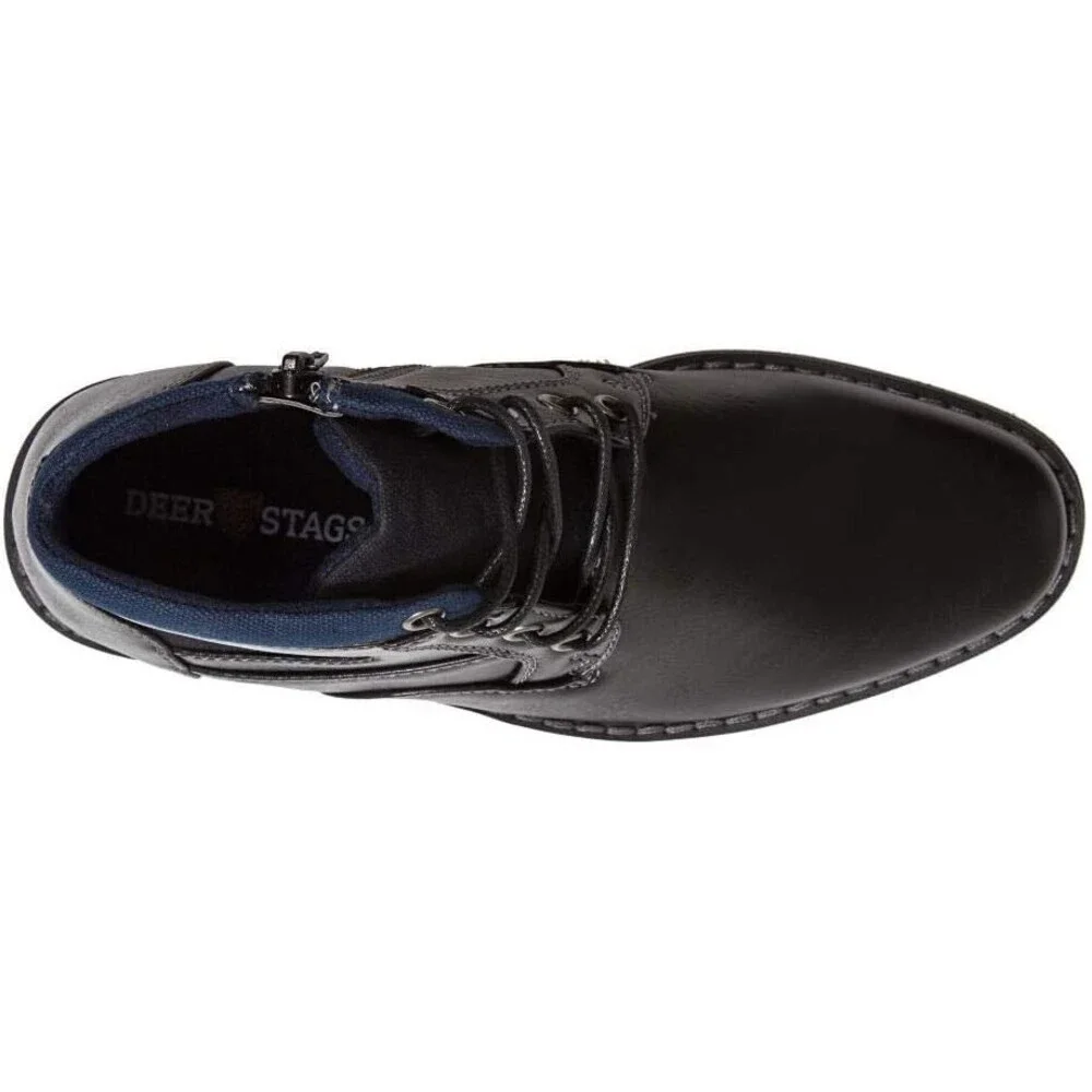 Deer Stags Irvine Boots Kids US 13 Black Memory Foam Round Toe Chukka JOBB1700